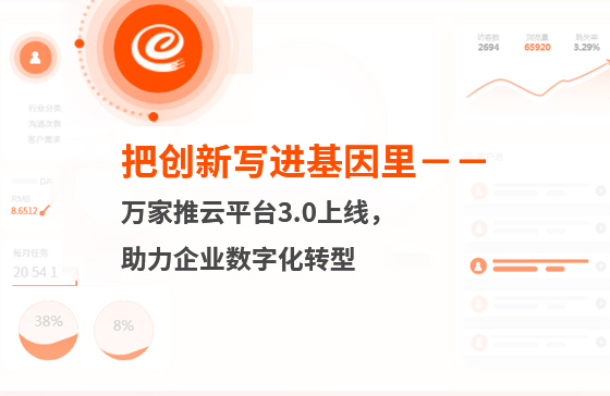 把創(chuàng)新寫進(jìn)基因里-萬家推云平臺(tái)3.0上線，助力企業(yè)數(shù)字化轉(zhuǎn)型